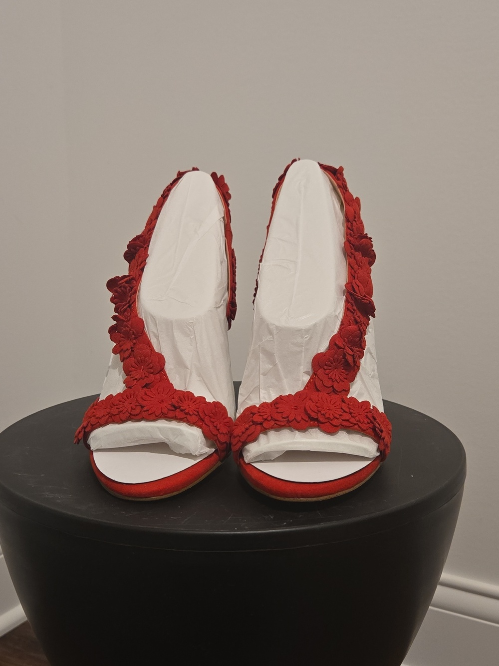 Jessica Simpson Red Floral Strap Women’s Sandals